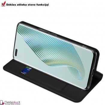 Dux Ducis Skin Pro dirbtinės odos dėklas - juodas (Huawei Honor Magic 5 Pro)